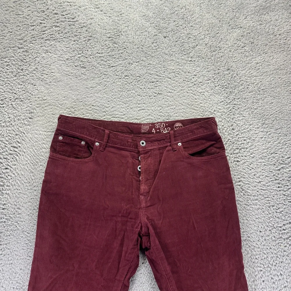 Jack Wills Pant Womens 36x30 Red Cotton Corduroy Chino Straight Preppy Business